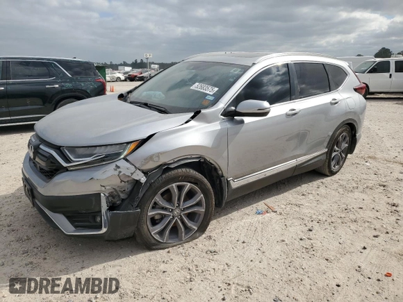 2020 Honda CR-V Touring with VIN 5J6RW1H99LL008397, listed as a Copart auction lot 52683575 with 70,704 mi miles and Salvage Title. Bid and sale history available at carsss.com. Image 1.