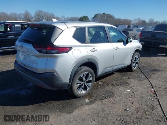 2022 Nissan Rogue SV with VIN 5N1BT3BB6NC693707, listed as a IAAI auction lot 41547713 with 53,949 mi miles. Bid and sale history available at carsss.com. Image 4.