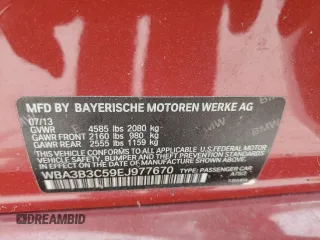 2014 BMW 3 Series 328i xDrive with VIN WBA3B3C59EJ977670, listed as a Copart auction lot 55281475 with 128,937 mi miles and Salvage Title. Bid and sale history available at carsss.com. Image 12.