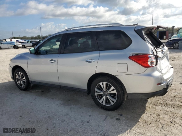 2017 Nissan Pathfinder SL with VIN 5N1DR2MN2HC652634, listed as a Copart auction lot 45129865 with 91,521 mi miles and Salvage Title. Bid and sale history available at carsss.com. Image 2.