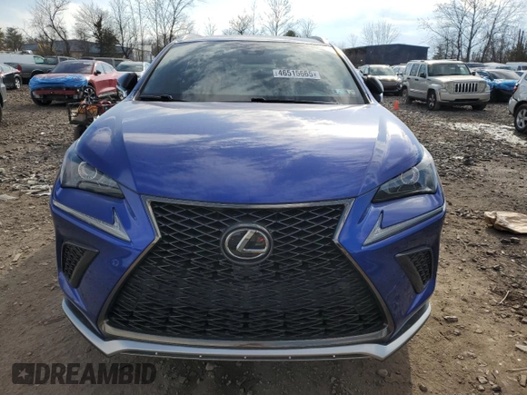 2020 Lexus NX with VIN JTJSARDZ2L2223679, listed as a Copart auction lot 46515665 with 55,746 mi miles and Salvage Title. Bid and sale history available at carsss.com. Image 5.