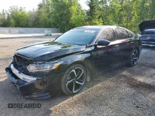2019 Honda Accord Sport with VIN 1HGCV2F33KA800141, listed as a Copart auction lot 60240975 with 186,379 mi miles and Salvage title. Bid and sale history available at DreamBid. Image 1.
