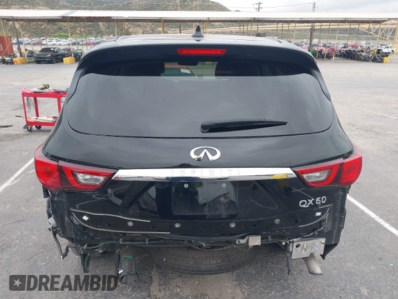 2020 Infiniti QX60 Luxe with VIN 5N1DL0MN2LC540608, listed as a IAAI auction lot 42187929 with 82,227 mi miles and . Bid and sale history available at DreamBid. Image 17.