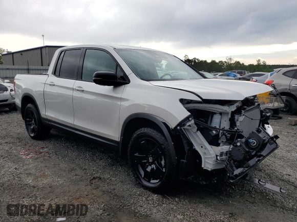 2024 Honda Ridgeline Black Edition with VIN 5FPYK3F8XRB030740, listed as a Copart auction lot 55117555 with 3,930 mi miles and Salvage title. Bid and sale history available at DreamBid. Image 4.