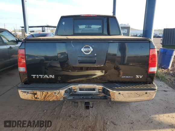 2012 Nissan Titan SV with VIN 1N6BA0ED5CN302776, listed as a Copart auction lot 55096625 with 128,484 mi miles and Salvage title. Bid and sale history available at DreamBid. Image 6.