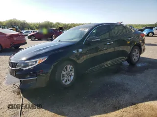 2016 Kia Optima LX with VIN 5XXGT4L35GG078401, listed as a Copart auction lot 52289455 with 116,460 mi miles and Salvage Title. Bid and sale history available at carsss.com. Image 1.