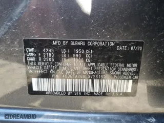 2020 Subaru Impreza Premium with VIN 4S3GTAV68L3726152, listed as a Copart auction lot 46145915 with 29,412 mi miles and Salvage Title. Bid and sale history available at carsss.com. Image 12.