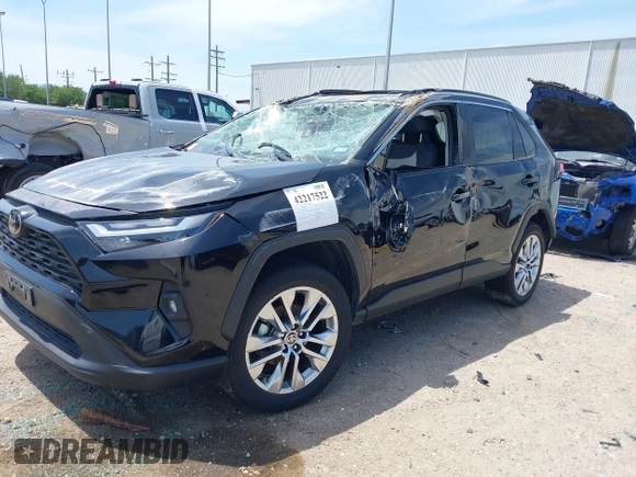 2024 Toyota RAV4 XLE Premium with VIN 2T3C1RFV3RC268293, listed as a IAAI auction lot 42217522 with 22,456 mi miles and . Bid and sale history available at DreamBid. Image 2.