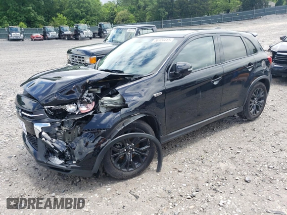 2018 Mitsubishi Outlander ES with VIN JA4AP3AU3JZ030233, listed as a Copart auction lot 56124415 with 107,615 mi miles and Salvage title. Bid and sale history available at DreamBid. Image 1.