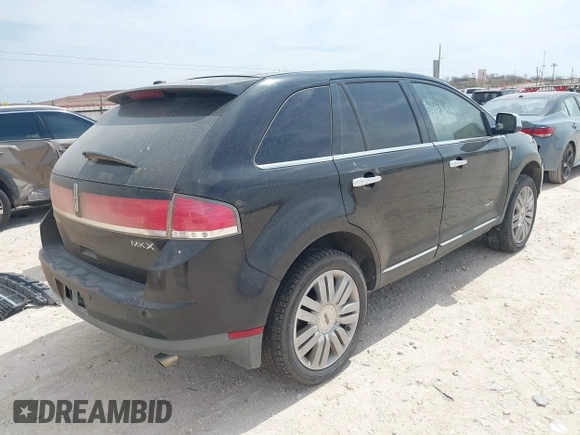 2009 Lincoln MKX with VIN 2LMDU68C69BJ12854, listed as a IAAI auction lot 41874761 with Not Provided miles. Bid and sale history available at carsss.com. Image 4.