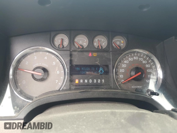 2010 Ford F-150 XL with VIN 1FTFW1EVXAFA58084, listed as a Copart auction lot 54670295 with 134,761 mi miles and Clean title. Bid and sale history available at DreamBid. Image 9.