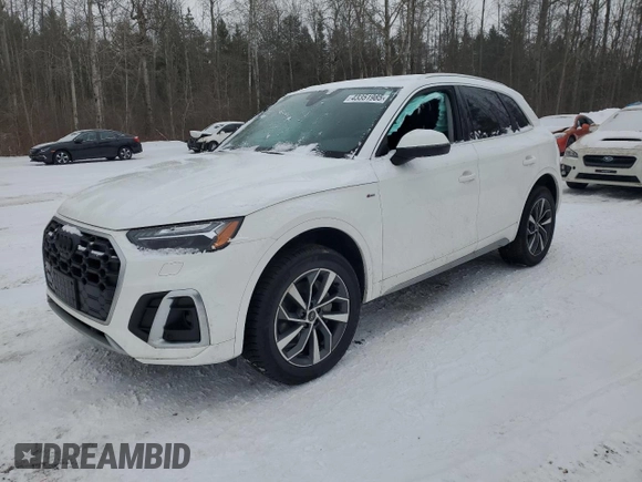 2023 Audi Q5 S line Prestige with VIN WA1FAAFYXP2171339, listed as a Copart auction lot 43351985 with 32,796 mi miles and Salvage Title. Bid and sale history available at carsss.com. Image 1.