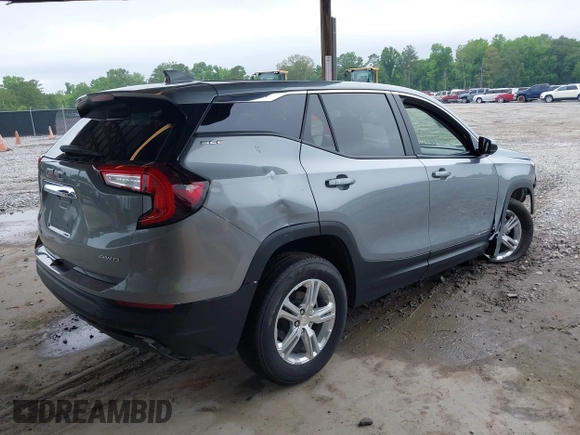 2024 GMC Terrain SLE with VIN 3GKALTEG7RL346411, listed as a IAAI auction lot 42338008 with 18,281 mi miles and . Bid and sale history available at DreamBid. Image 4.