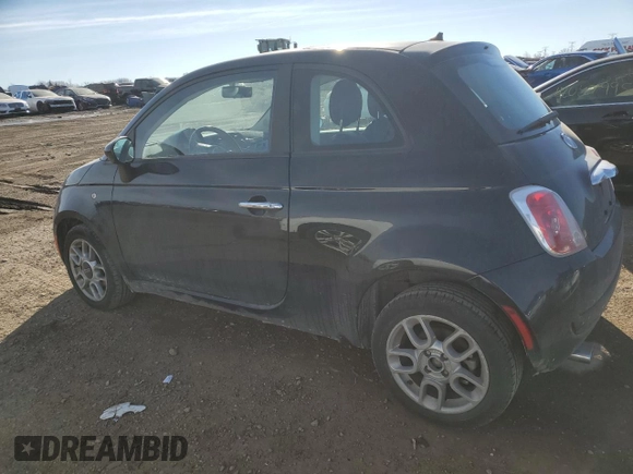 2012 FIAT 500 Pop with VIN 3C3CFFAR7CT365458, listed as a Copart auction lot 42599195 with 89,569 mi miles and Salvage Title. Bid and sale history available at carsss.com. Image 2.