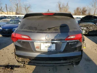 2015 Acura RDX with VIN 5J8TB4H39FL031592, listed as a Copart auction lot 43814514 with 107,020 mi miles and Salvage Title. Bid and sale history available at carsss.com. Image 6.
