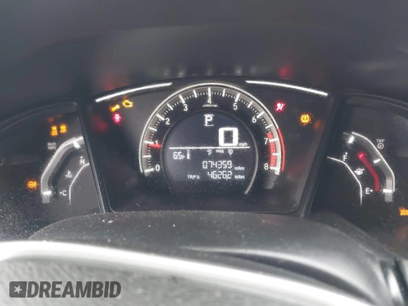 2018 Honda Civic LX with VIN 2HGFC2F55JH595412, listed as a IAAI auction lot 40510936 with 74,359 mi miles and . Bid and sale history available at DreamBid. Image 7.
