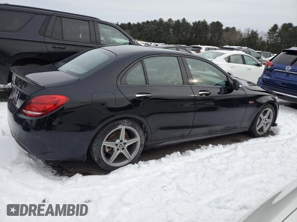 2015 Mercedes-Benz C-Class C 400 with VIN 55SWF6GBXFU026312, listed as a Copart auction lot 44510975 with 79,709 mi miles and Salvage Title. Bid and sale history available at carsss.com. Image 3.