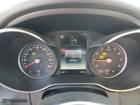 2017 Mercedes-Benz C-Class C 300 with VIN 55SWF4JB1HU201918, listed as a Copart auction lot 48948655 with 49,756 mi miles and Clean Title. Bid and sale history available at carsss.com. Image 9.