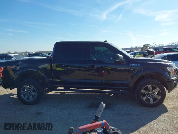2018 Ford F-150 XL with VIN 1FTEW1E54JKF34266, listed as a IAAI auction lot 41582541 with 81,197 mi miles. Bid and sale history available at carsss.com. Image 13.