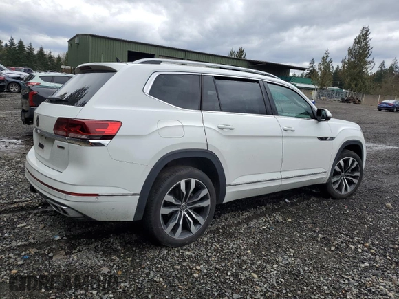 2022 Volkswagen Atlas SEL Premium R-Line with VIN 1V2FR2CA2NC519295, listed as a Copart auction lot 48591095 with 38,002 mi miles and Salvage title. Bid and sale history available at DreamBid. Image 3.