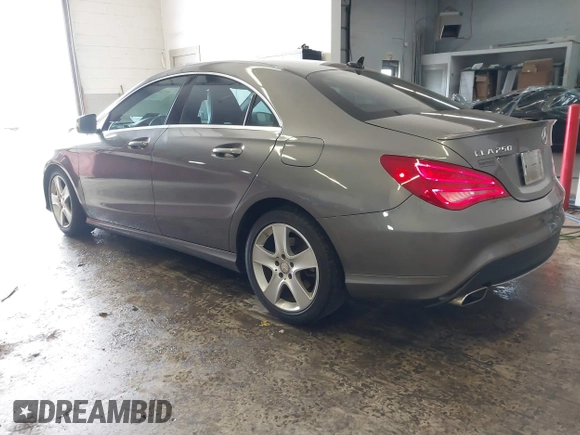 2015 Mercedes-Benz CLA 250 with VIN WDDSJ4EB5FN168550, listed as a IAAI auction lot 41718233 with 50,974 mi miles and . Bid and sale history available at DreamBid. Image 3.
