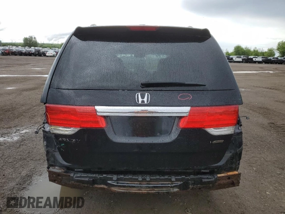 2009 Honda Odyssey Touring with VIN 5FNRL38809B503357, listed as a Copart auction lot 58035914 with 191,671 mi miles and Salvage Title. Bid and sale history available at carsss.com. Image 6.