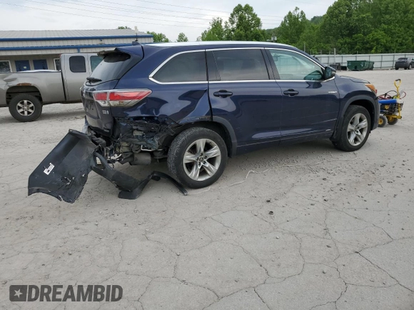 2016 Toyota Highlander Hybrid Limited with VIN 5TDDCRFH5GS016938, listed as a Copart auction lot 55999704 with 64,753 mi miles. Bid and sale history available at carsss.com. Image 3.