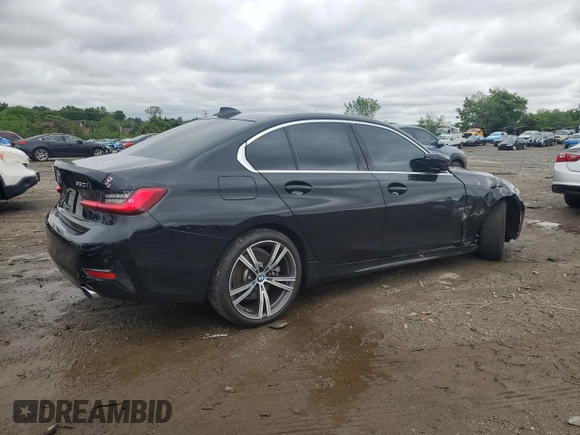 2020 BMW 3 Series 330i xDrive with VIN 3MW5R7J0XL8B31477, listed as a Copart auction lot 56384515 with 40,539 mi miles and Salvage title. Bid and sale history available at DreamBid. Image 3.