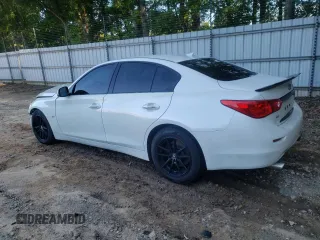 2017 Infiniti Q50 Premium with VIN JN1EV7AR2HM830404, listed as a Copart auction lot 57874785 with 104,369 mi miles and Salvage title. Bid and sale history available at DreamBid. Image 2.