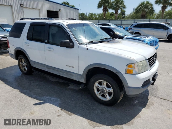 2002 Ford Explorer XLT with VIN 1FMZU63E02UA34534, listed as a Copart auction lot 50587275 with Not Provided miles and Salvage Title. Bid and sale history available at DreamBid. Image 4.