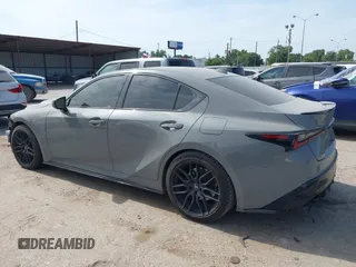 2022 Lexus IS 500 F Sport Performance Launch Edition with VIN JTHUP1D24N5001370, listed as a IAAI auction lot 42277265 with 42,120 mi miles and . Bid and sale history available at DreamBid. Image 3.