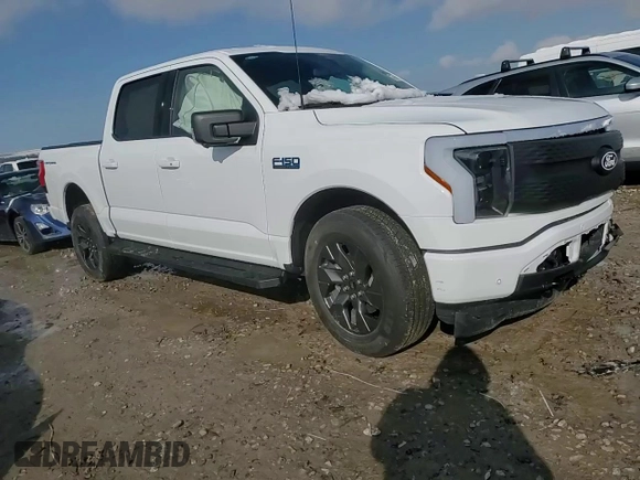 2024 Ford F-150 Lightning Flash with VIN 1FT6W3L73RWG22959, listed as a Copart auction lot 46159195 with Not provided miles and Salvage title. Bid and sale history available at DreamBid. Image 10.
