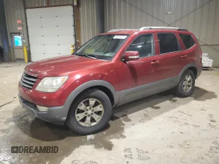2009 Kia Borrego LX with VIN KNDJH741495034922, listed as a Copart auction lot 48099575 with 198,243 mi miles and Salvage Title. Bid and sale history available at carsss.com. Image 1.