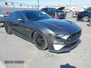 2020 Ford Mustang GT with VIN 1FA6P8CF4L5158830, listed as a IAAI auction lot 41632650 with 49,754 mi miles. Bid and sale history available at carsss.com. Image 1.