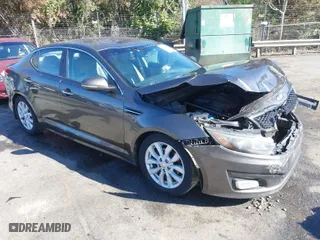 2014 Kia Optima EX with VIN 5XXGN4A78EG320367, listed as a IAAI auction lot 41858824 with 216,987 mi miles. Bid and sale history available at carsss.com. Image 1.