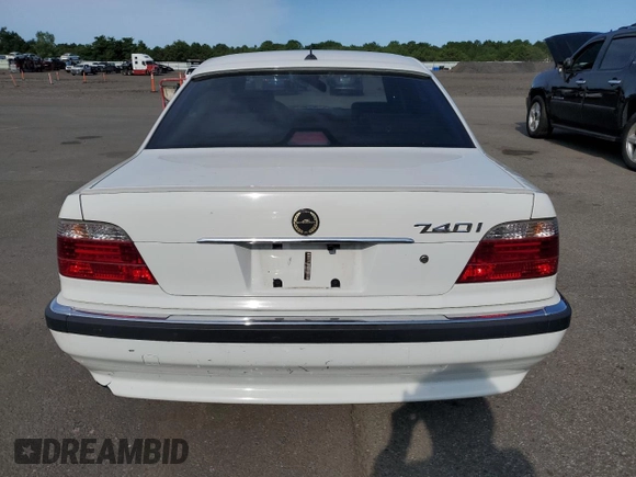 2001 BMW 7 Series 740iA with VIN WBAGG83431DN84652, listed as a Copart auction lot 64172434 with 75,598 mi miles and Salvage Title. Bid and sale history available at carsss.com. Image 6.