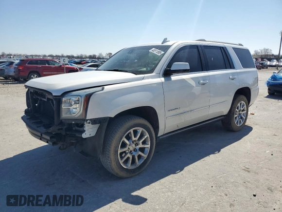 2016 GMC Yukon Denali with VIN 1GKS2CKJ7GR361844, listed as a Copart auction lot 48511895 with 119,231 mi miles and Salvage Title. Bid and sale history available at carsss.com. Image 1.