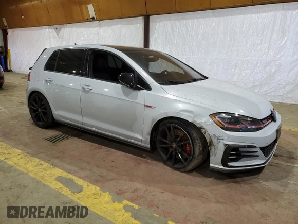 2021 Volkswagen Golf GTI S with VIN 3VW6T7AUXMM001474, listed as a Copart auction lot 84520724 with 38,173 mi miles and Salvage Title. Bid and sale history available at carsss.com. Image 4.