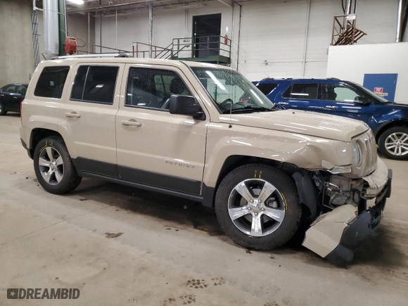 2017 Jeep Patriot High Altitude with VIN 1C4NJRFB1HD135265, listed as a Copart auction lot 47801895 with 42,645 mi miles and Salvage Title. Bid and sale history available at carsss.com. Image 4.