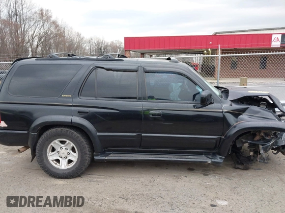 1999 Toyota 4Runner Limited with VIN JT3GN87R8X0110067, listed as a IAAI auction lot 41691327 with 204,503 mi miles and . Bid and sale history available at DreamBid. Image 13.