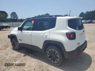 2023 Jeep Renegade Trailhawk z VIN ZACNJDC11PPP72877, wystawiony jako Copart lot #58236425 z przebiegiem 4 224 mil mil oraz Szkoda całkowita • Salvage title. Historia ofert i sprzedaży dostępna na DreamBid. Obrazek 2.