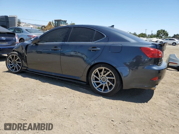 2007 Lexus IS 350 with VIN JTHBE262872008665, listed as a Copart auction lot 65542395 with 127,928 mi miles and Salvage title. Bid and sale history available at DreamBid. Image 2.