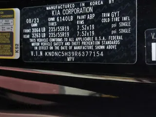 2024 Kia Carnival EX with VIN KNDNC5H39R6377154, listed as a Copart auction lot 77392044 with 12,819 mi miles and Salvage Title. Bid and sale history available at carsss.com. Image 14.