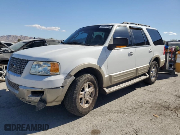 2005 Ford Expedition Eddie Bauer with VIN 1FMPU17525LA63757, listed as a Copart auction lot 44461505 with 186,569 mi miles and Salvage Title. Bid and sale history available at carsss.com. Image 1.