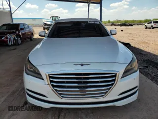 2015 Hyundai Genesis 3.8L z VIN KMHGN4JE2FU060991, wystawiony jako Copart lot #59415825 z przebiegiem 148 298 mil mil oraz Czysty tytuł • Clean title. Historia ofert i sprzedaży dostępna na DreamBid. Obrazek 5.