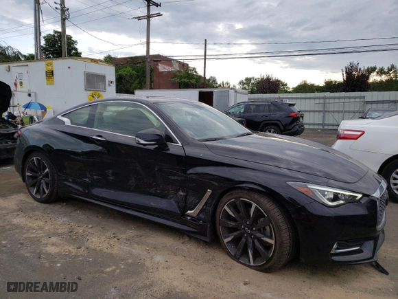 2022 Infiniti Q60 3.0t LUXE with VIN JN1EV7KK2NM600312, listed as a Copart auction lot 69481674 with NaN miles and Salvage Title. Bid and sale history available at carsss.com. Image 4.