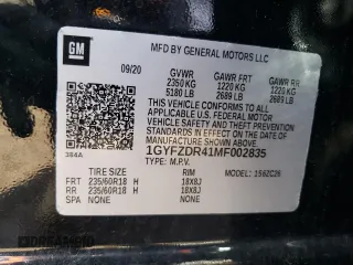 2021 Cadillac XT4 AWD Premium Luxury with VIN 1GYFZDR41MF002835, listed as a Copart auction lot 49384424 with 9,984 mi miles and Salvage Title. Bid and sale history available at carsss.com. Image 12.