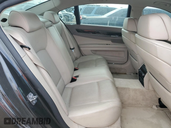 2010 BMW 7 Series 750Li xDrive with VIN WBAKC8C58ACY68671, listed as a Copart auction lot 56703235 with 122,083 mi miles and Salvage title. Bid and sale history available at DreamBid. Image 10.