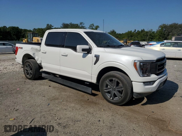 2023 Ford F-150 XL with VIN 1FTFW1E89PFC16983, listed as a Copart auction lot 52589775 with 33,975 mi miles and Salvage Title. Bid and sale history available at carsss.com. Image 4.