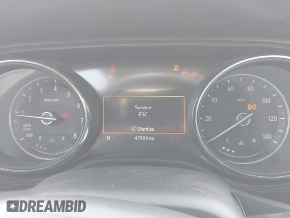 2022 Buick Encore GX Select with VIN KL4MMDSL8NB018613, listed as a IAAI auction lot 42417086 with 47,999 mi miles and . Bid and sale history available at DreamBid. Image 7.